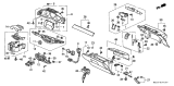 Diagram for 1998 Acura RL Steering Column Cover - 77350-SZ3-A02ZB