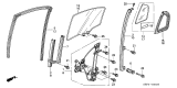 Diagram for 2005 Acura TL Window Regulator - 72750-SEP-A02