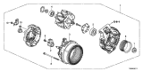 Diagram for 2015 Acura ILX Alternator Case Kit - 31108-RX0-A01