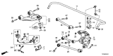 Diagram for Acura TLX ABS Wheel Speed Sensor - 57470-TZ7-A51