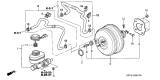 Diagram for Acura MDX Brake Booster - 46400-S3V-A21