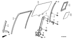 Diagram for 2013 Acura ZDX Window Run - 72775-SZN-A01
