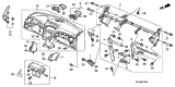 Diagram for 2013 Acura ZDX Instrument Panel - 77102-SZN-A03ZB