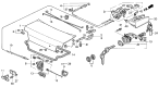 Diagram for Acura Vigor Tailgate Latch - 74851-SL5-A01