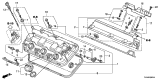 Diagram for 2020 Acura TLX Oil Filler Cap - 15610-REZ-A00