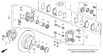 Diagram for Acura Brake Caliper Repair Kit - 01473-SP0-000