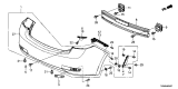 Diagram for Acura ILX Hybrid Bumper - 04715-TX6-A90ZZ