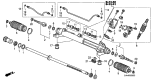 Diagram for Acura RL Rack & Pinion Bushing - 53685-SJA-A01