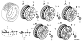 Diagram for Acura TLX Tire - 42751-MIC-147