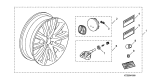 Diagram for Acura RL Wheel Cover - 08W18-SJA-200R1