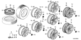 Diagram for Acura Rims - 42800-TYR-A20