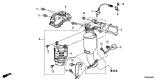 Diagram for Acura ILX Catalytic Converter - 18180-R4H-A10