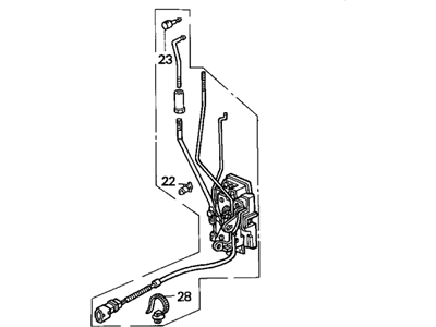 Acura 72150-SK8-A02 Left Front Door Lock Assembly (Mitsui Kinzoku)
