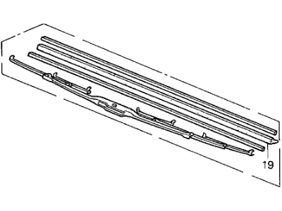 Acura 76620-SK7-A02 Windshield Wiper Blade (500Mm) (Driver Side)