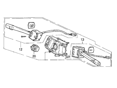 Acura 35250-SL5-A01 Switch Assembly, Combination