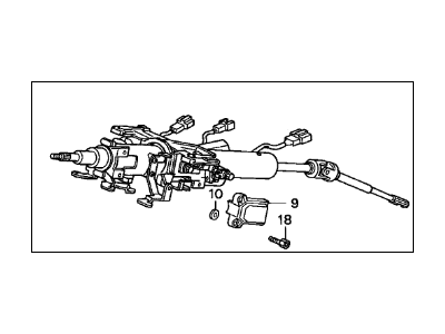 Acura 53200-SP0-A81 Column Assembly, Steering