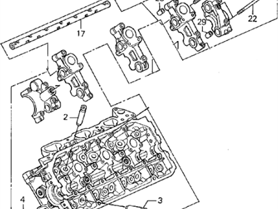 1996 Acura TL Cylinder Head - 12300-PY3-010
