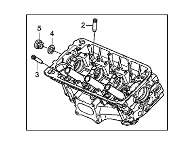 Acura 12100-5G5-305 Cylinder Head Assembly, Front