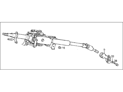 Acura 53200-SD4-A85 Column Assembly, Steering