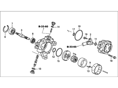 Acura 06561-PND-506RM Power Steering (Reman) Pump