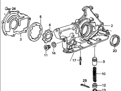 Acura 15100-PL2-661 Pump Assembly, Oil