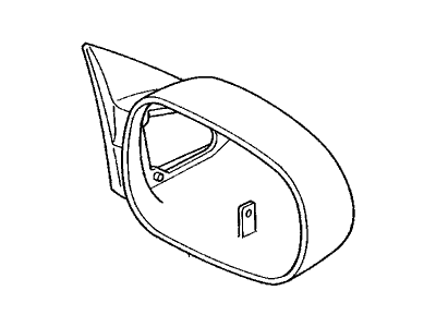 Acura 76251-SY8-A02ZF Door Side Rear View Mirror Housing-Cap/Cover Left (Inza Red Pearl)