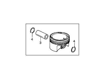2006 Acura TSX Pistons - 13010-RBB-A00