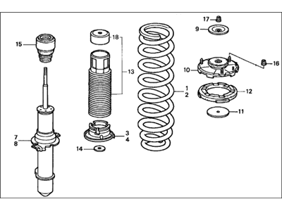 Acura 51601-SZ3-024 Shock Absorber Assembly, Right Front