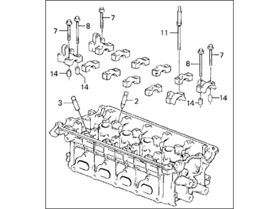 Acura 12100-PG6-000 Cylinder Head Assembly (Dohc)
