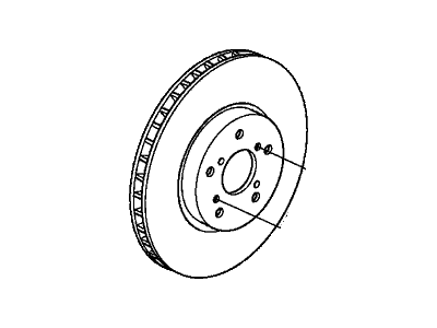 Acura 45251-STX-H01 Front Disk (17")