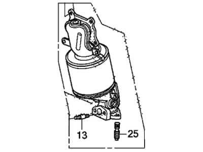Acura 18190-R9P-H00 Front Primary Catalytic Converter