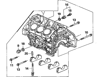 Acura 11000-P8F-810 Cylinder (Dot) Block Assembly