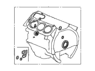 Acura 06111-R72-A00 Cylinder Block Gasket Kit