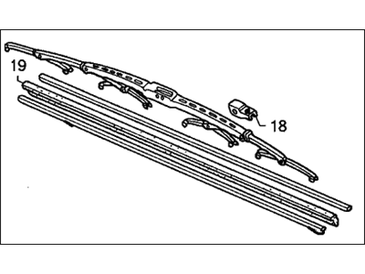 Acura 76620-SEC-A01 Windshield Wiper Blade (650Mm) 76620-SEC-A01 Acura Windshield Wiper Blade (650Mm) Illustration 1 of 1