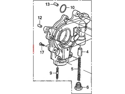 2014 Acura ILX Hybrid Oil Pump - 15100-RB0-003