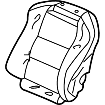 Acura 04875-SEP-A30ZC Front Back Seat Back Cover Left