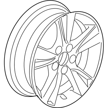 Acura 42700-TX6-A71 17X7 5 Spoke Wheel Rim