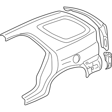 Acura 04636-S3V-A80ZZ Panel Set, Right Rear (Outer) (Dot)