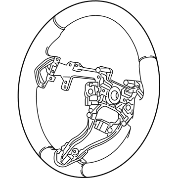 Acura 78501-TJB-A00ZA Steering Wheel Component (Deep Black)