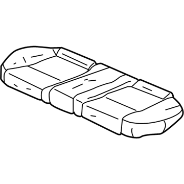 Acura 82131-SEP-A01ZC Rear Seat Cushion Cover (Light Tan) (Leather)