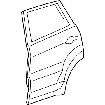 Acura 67550-STK-A90ZZ Panel, Left Rear Door (Dot)