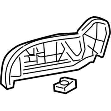 Acura 81238-STX-A01ZB Cover, Right Front Seat Reclining (Gray)