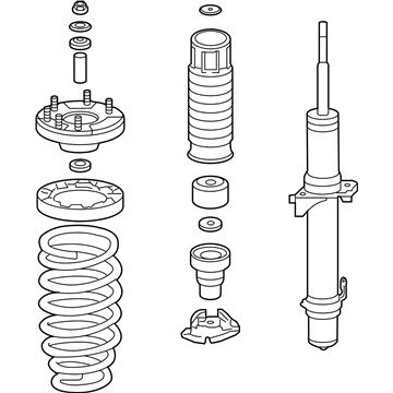 Acura 51610-TP1-A01 Shock Absorber Assembly, Right Front