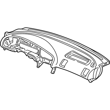 Acura 77103-S0K-A81ZC Panel, Instrument (Upper) (Medium Taupe)