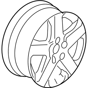 Acura 42700-SJA-A91 Aluminum Wheel Rim (Pax235-460A) (Michelin)