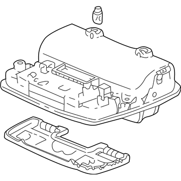 Acura 83250-S87-A01ZE Console Assembly, Roof (Light Fern)