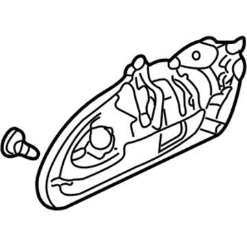 Acura 72640-S0K-J01ZC Right Rear Door Handle Assembly (Outer) (White Diamond Pearl)