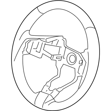 Acura 78501-TZ5-C52ZD Steering Wheel (Galena Gray) (Heater) (Leather)