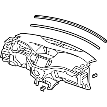 Acura 77103-TL0-G02ZC Panel Assembly, Instrument (Premium Ivory)