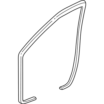 Acura 72315-S3V-A01ZB Seal, Right Front Door Opening (Saddle)